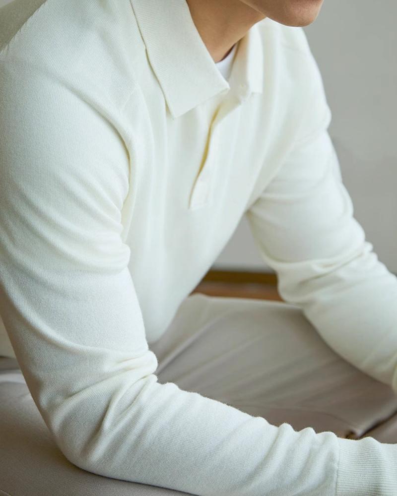 100% Premium Wolle Polo